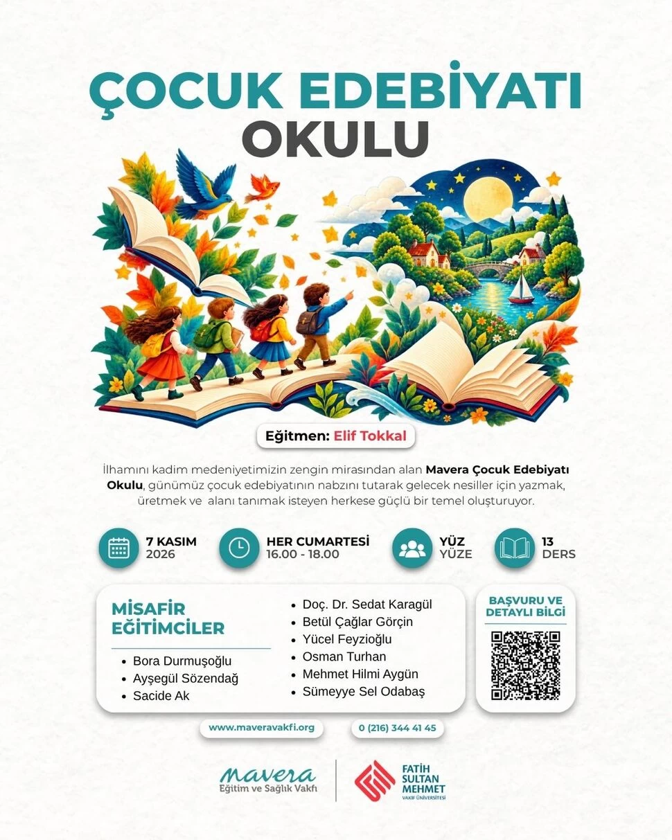 Mavera Çocuk Edebiyatı Okulu Başlıyor